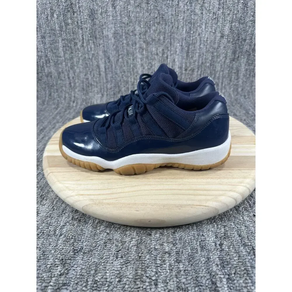 Pre-Owned Nike Air Jordan 11 GS Retro Low Navy Gum Size 4.5y
